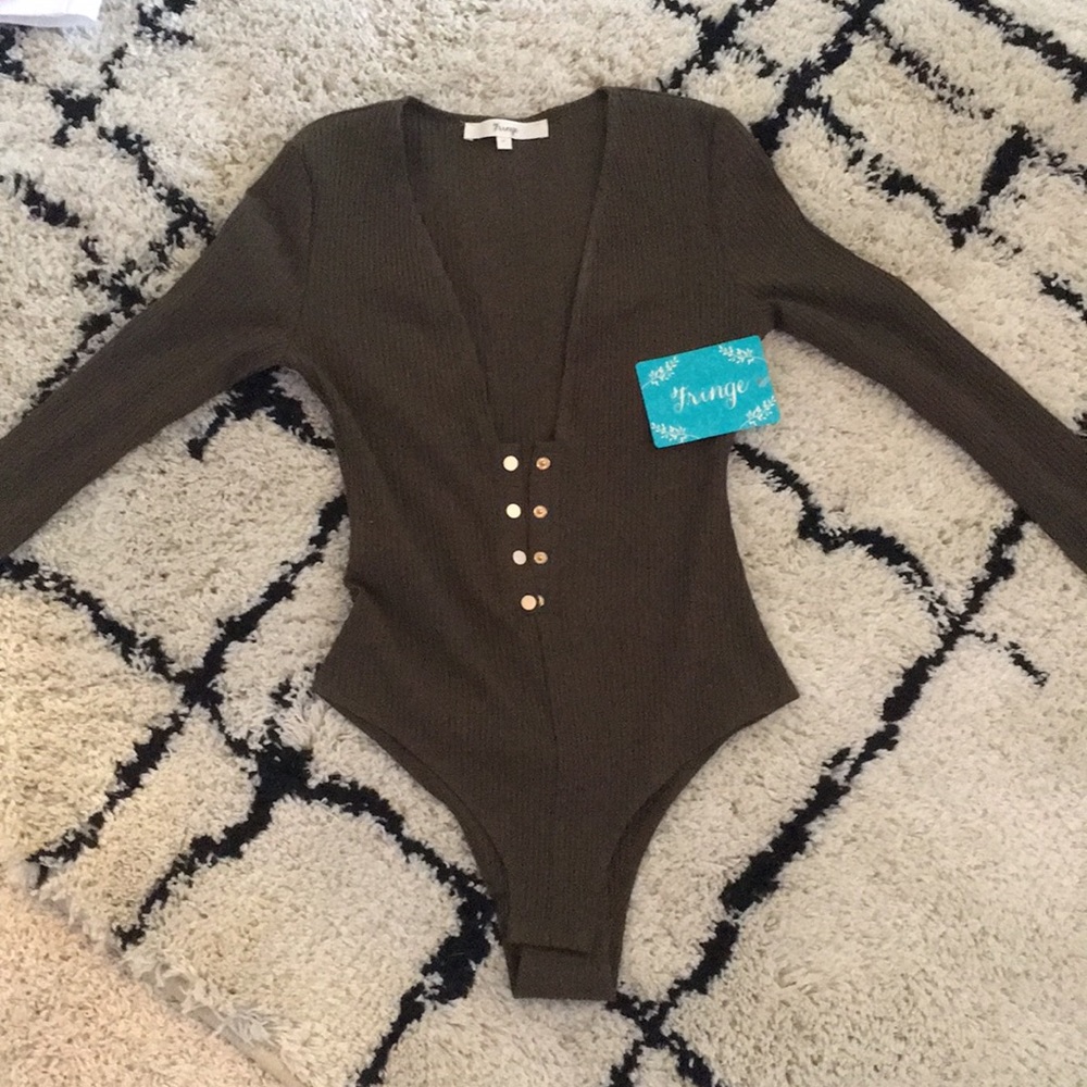 olive long sleeve body suit